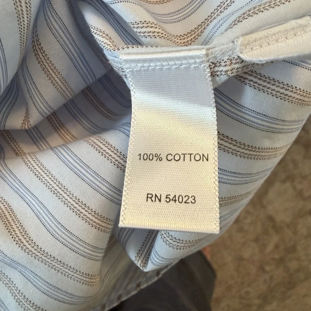 Lot Of 2 Banana Republic Men's Dress Button Down Printed Shirts 16-16 1/2 READ D